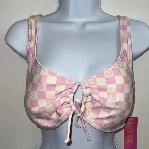 Juniors Ninety Nine Degrees Keyhole Bralette Bikini Set - Size XXL - Picture 3 of 8